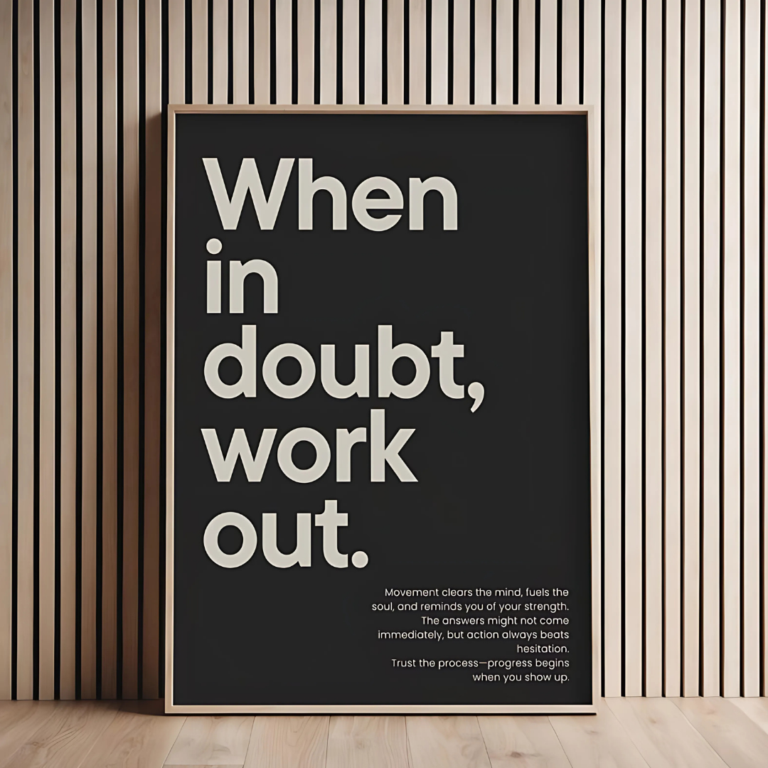 Home Gym Decor Fitness Poster Motivational Poster(Printable+Physical)