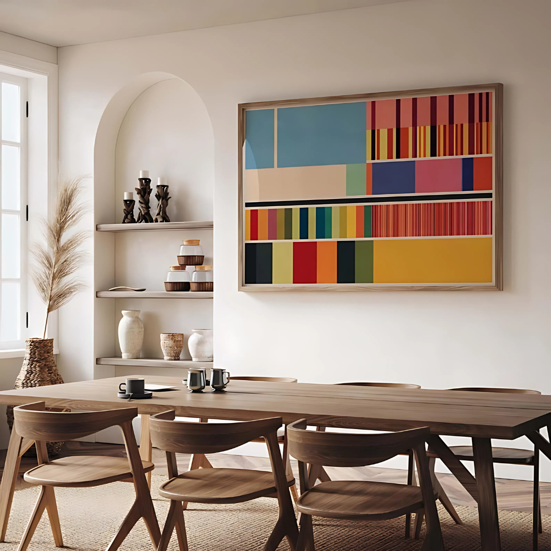 Modern Color Block Abstract Art Print(Printable+Physical)