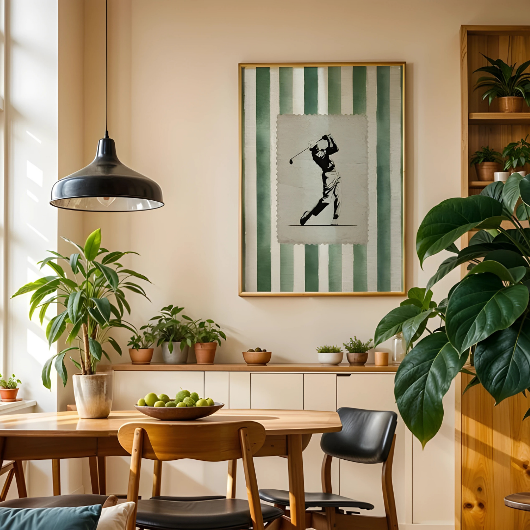 Vintage Golf Stamp Wall Art(Printable+Physical)