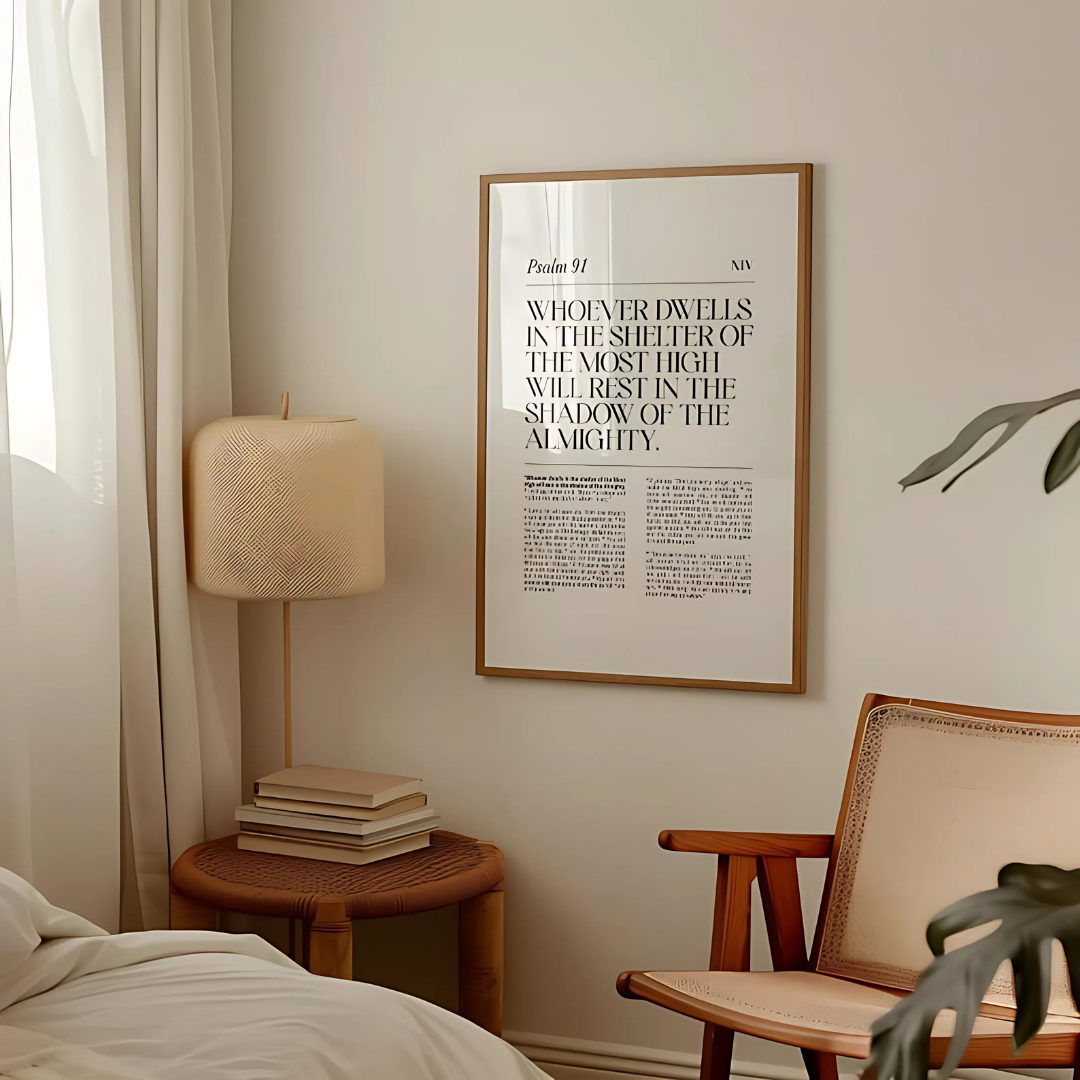 Bible Chapter Poster, Bible verse wall art(Printable+Physical)