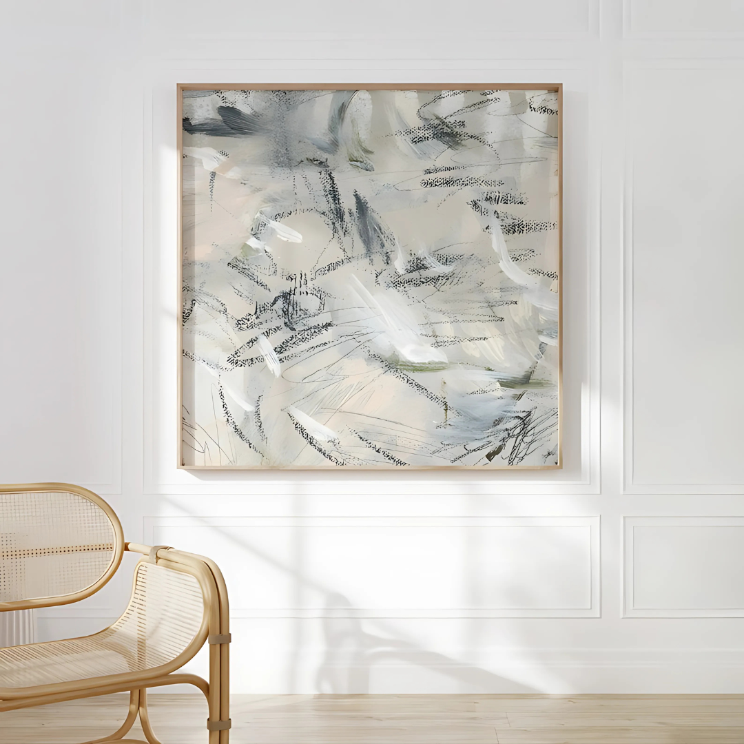 Beige Abstract Painting Wall Art(Printable+Physical)