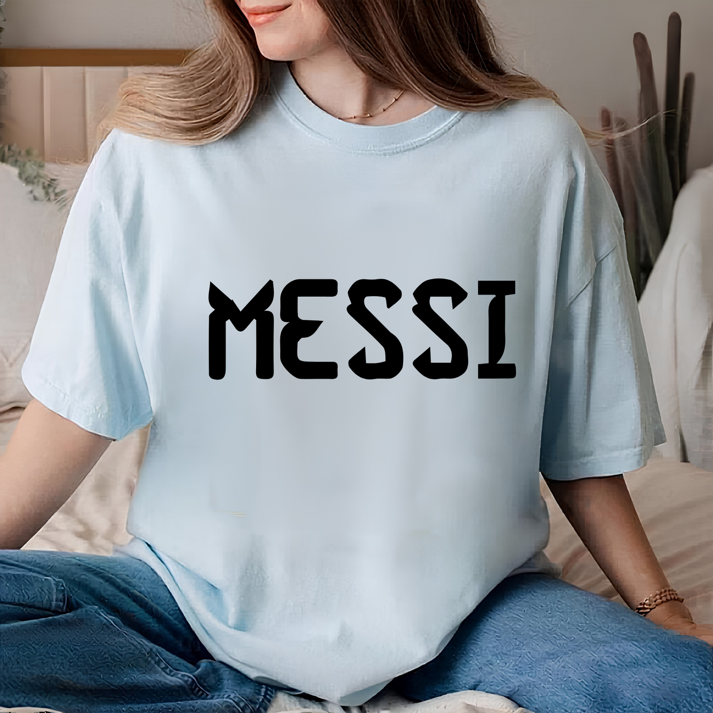 FIFA World Cup 2026 Lionel Messi Stylized Bold Text Graphic Tee (physical)