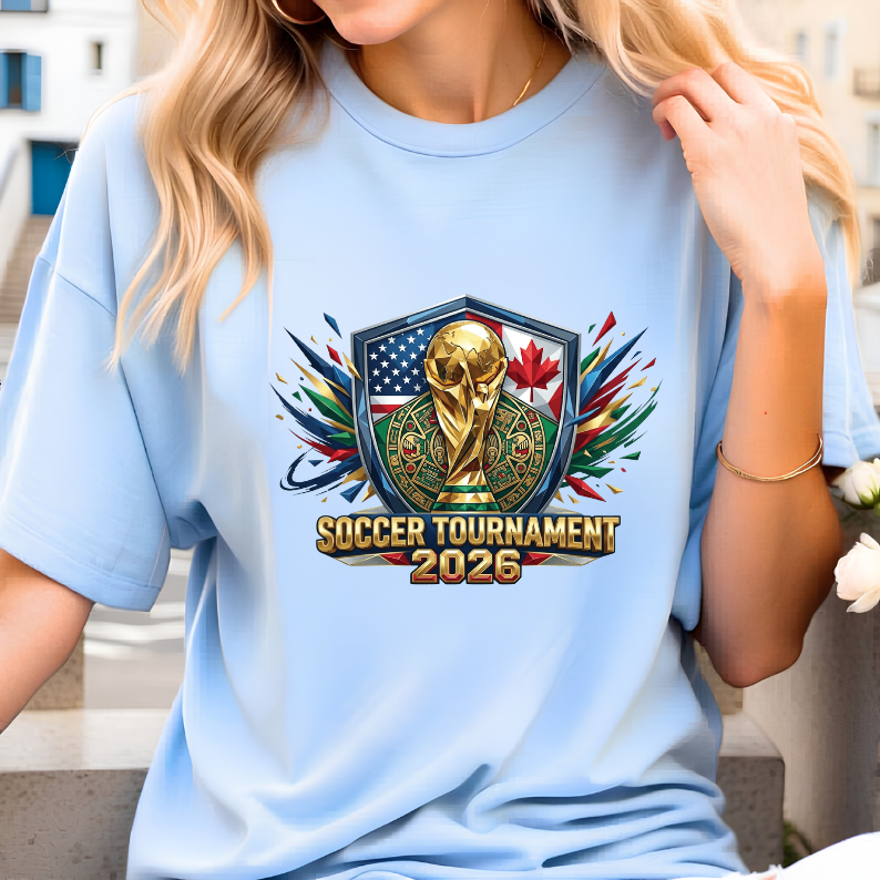 Geometric Aztec Shield 2026 International Football Emblem Fan Top (physical)