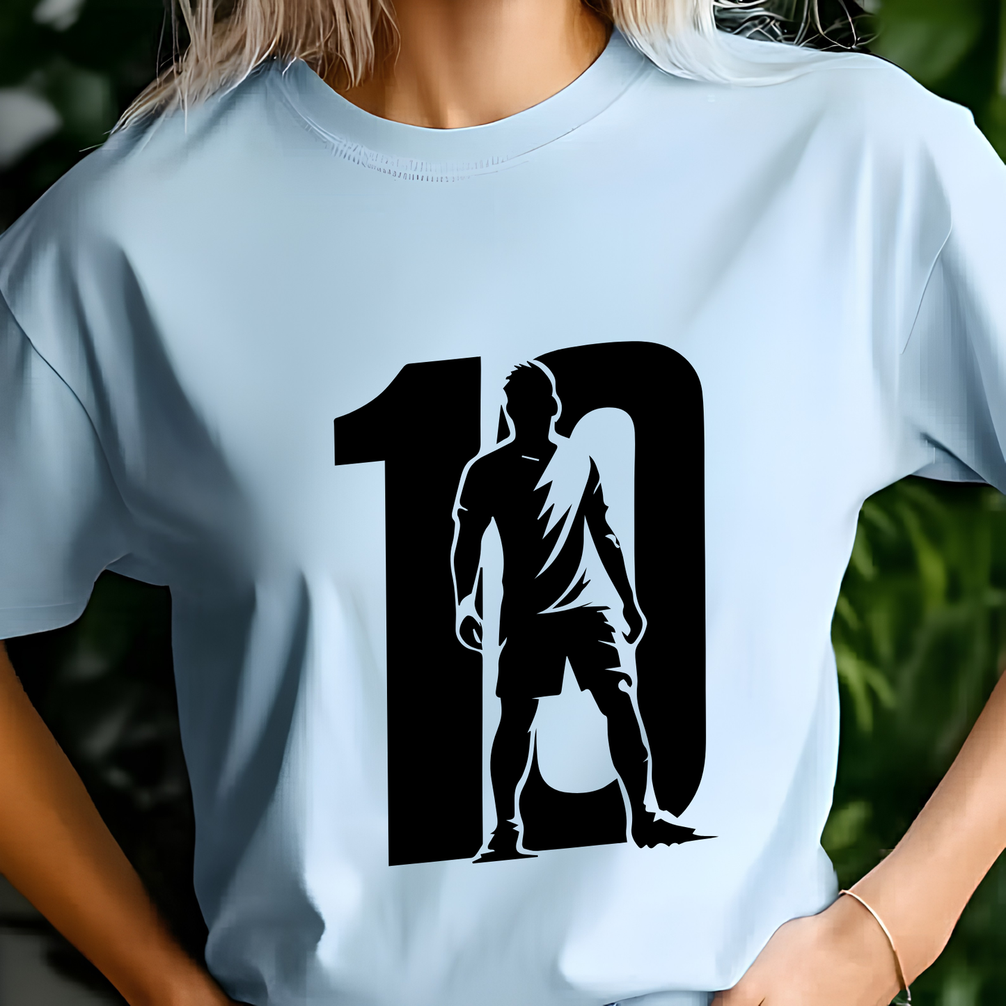 FIFA World Cup 2026 Neymar Number 10 Silhouette Graphic T-Shirt (physical)