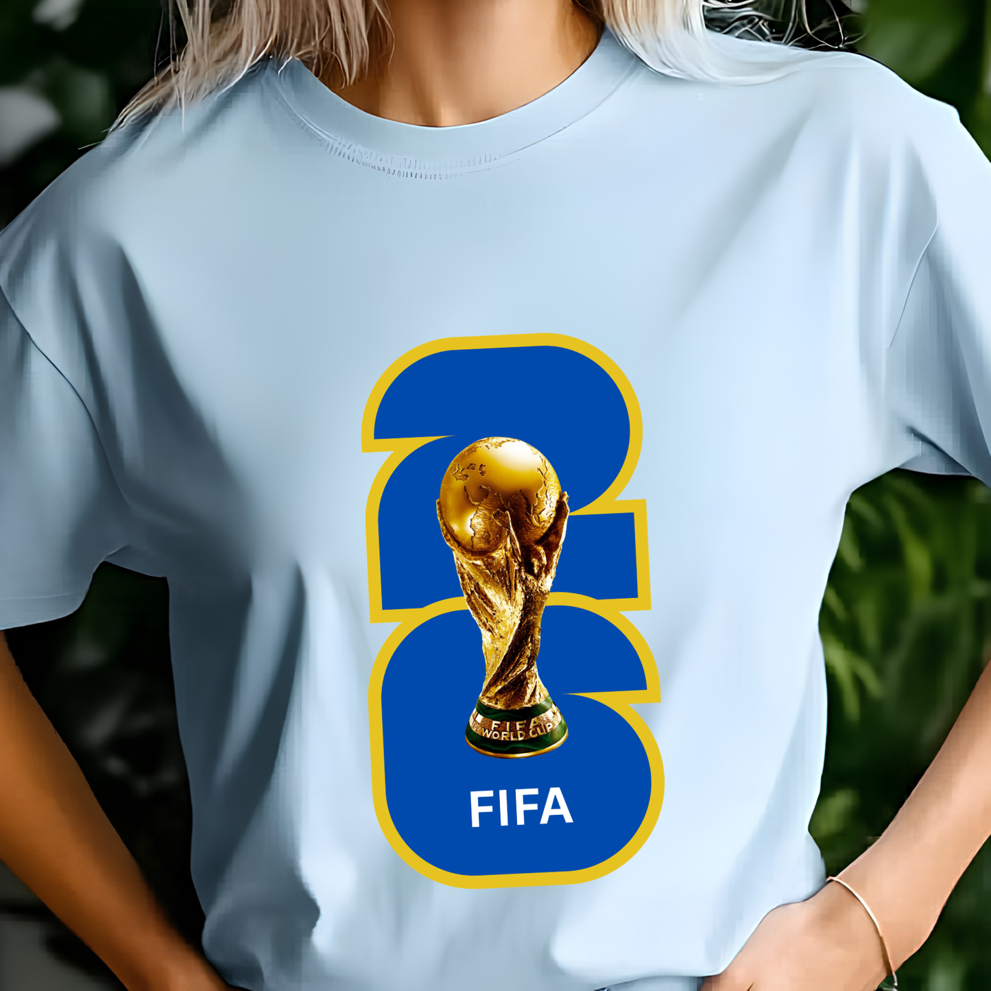 FIFA World Cup 2026 Trophy Bold Number Graphic T-Shirt (physical)