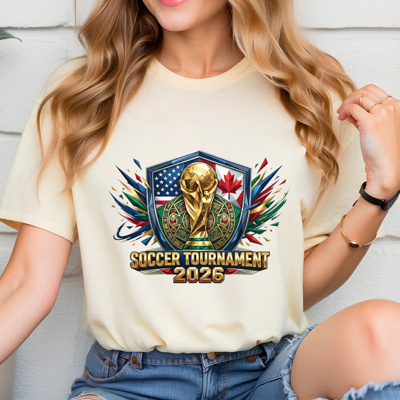 Geometric Aztec Shield 2026 International Football Emblem Fan Top (physical)