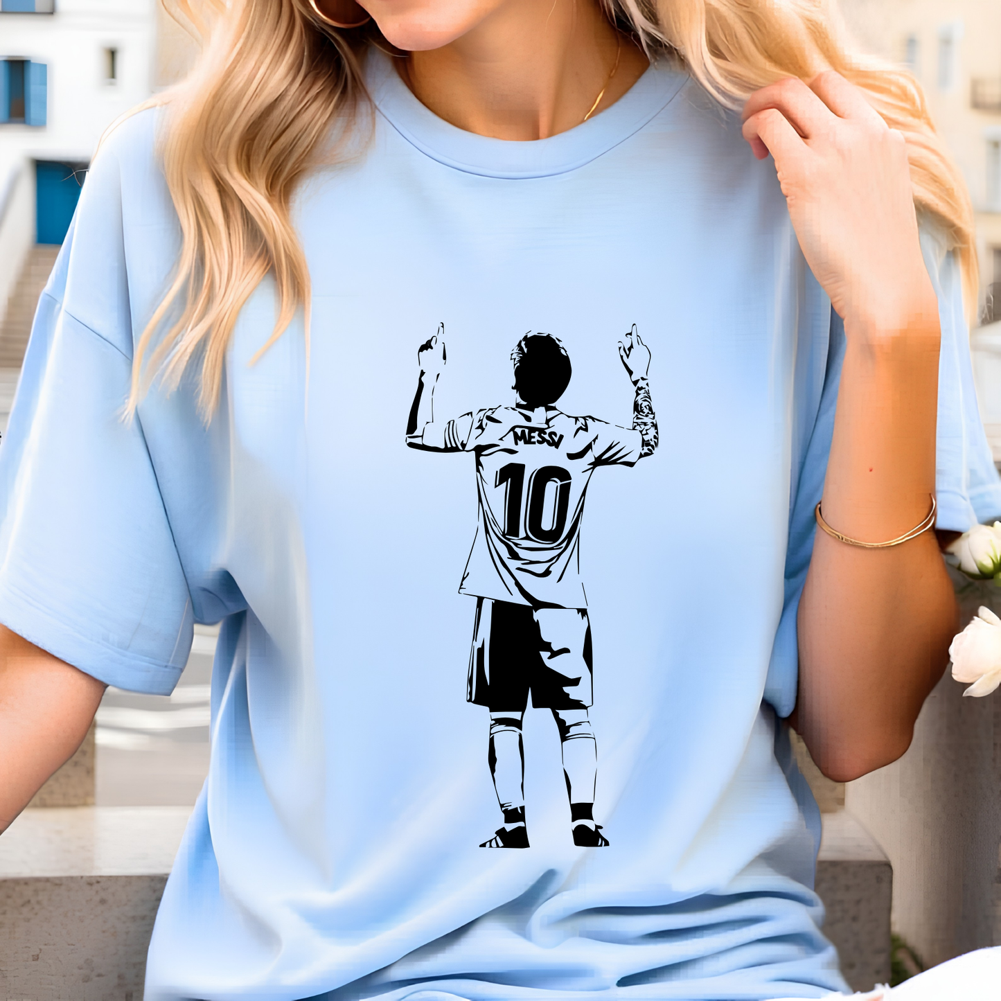 FIFA World Cup 2026 Lionel Messi Iconic Sky Celebration Graphic Tee (physical)