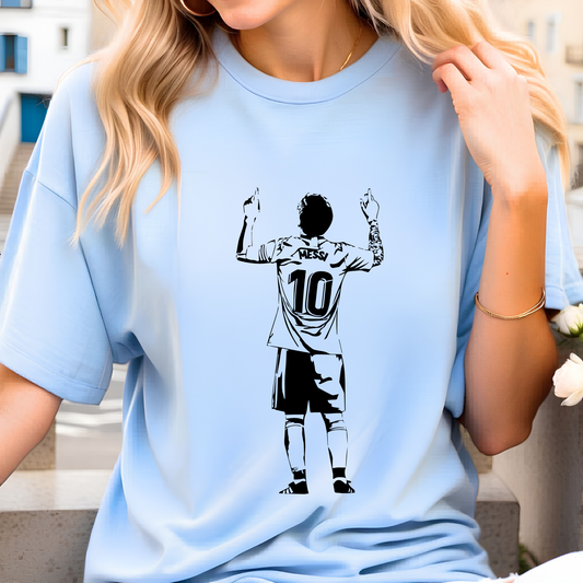 FIFA World Cup 2026 Lionel Messi Iconic Sky Celebration Graphic Tee (physical)