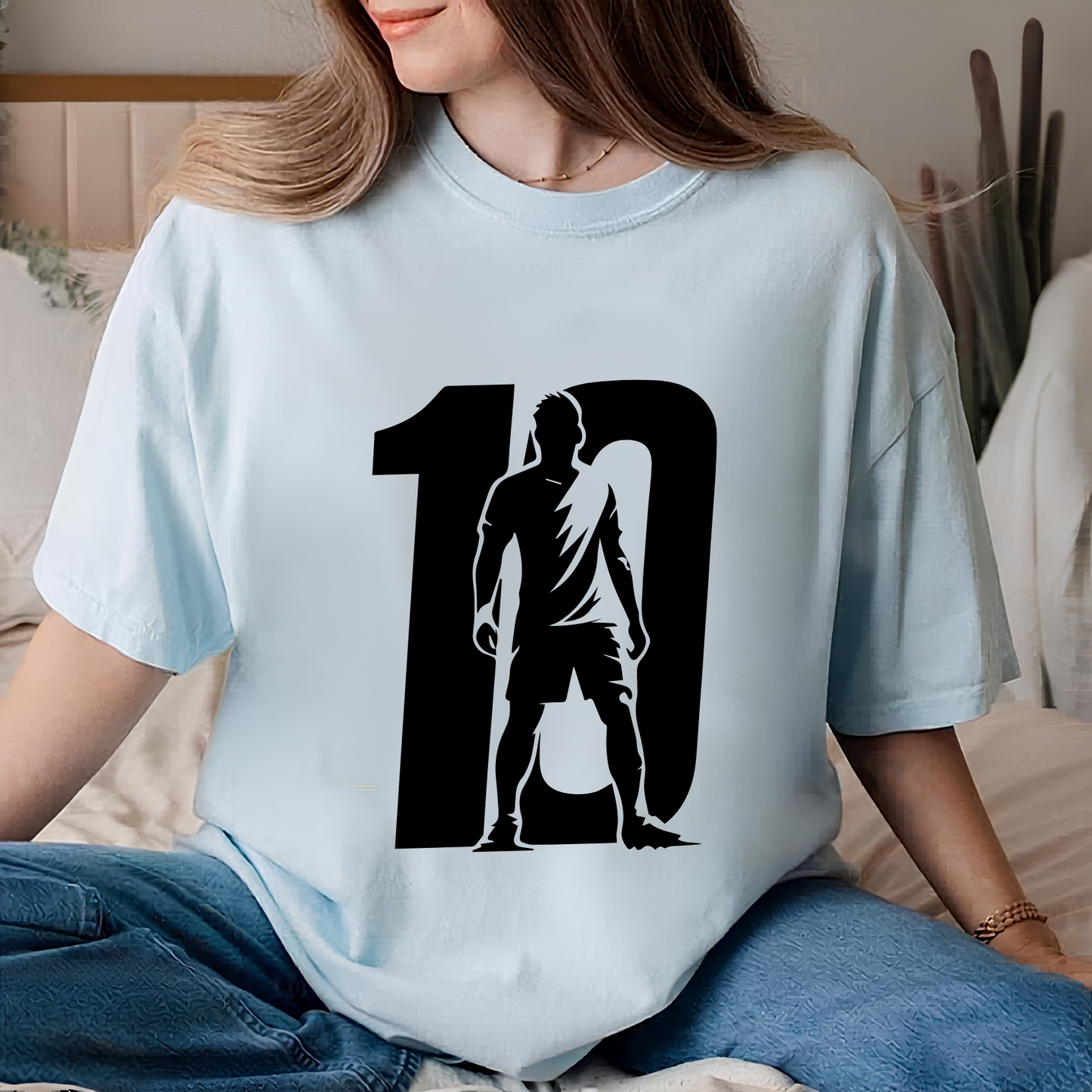 FIFA World Cup 2026 Neymar Number 10 Silhouette Graphic T-Shirt (physical)